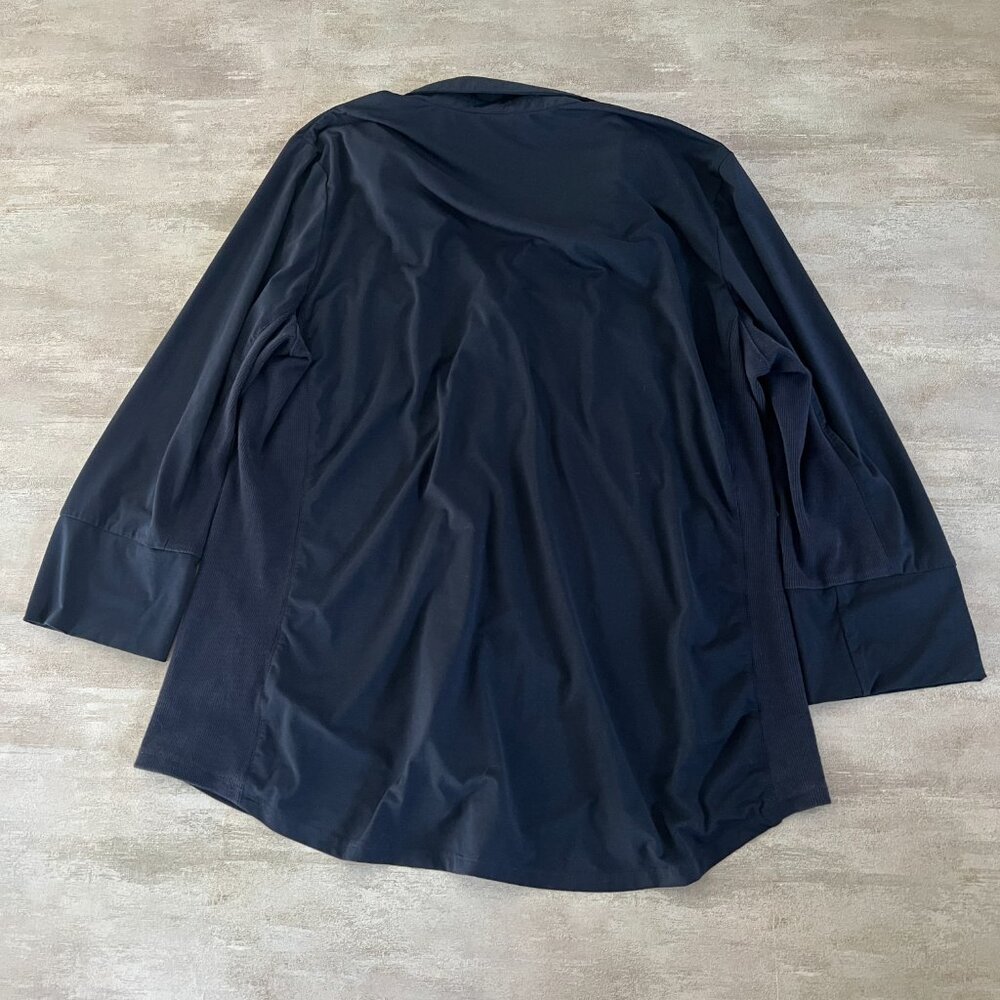 J.McLaughlin Brynn Lyford Jersey Shirt in Winter Navy Womens XL - Picture 4 of 4